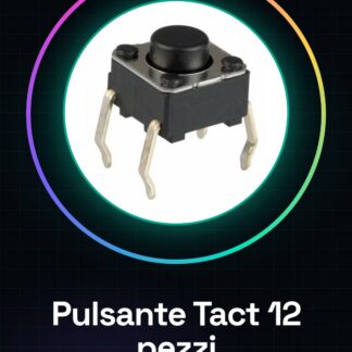 12 Pezzi Pulsante di tipo tact da circuito stampato 6*6*6mm Momentary SPST compatible con Arduino