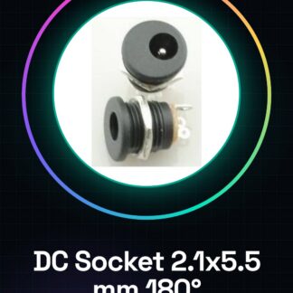 2 Pezzi DC Socket per Connettore Jack Alimentazione DC-022 2.1 x 5.5 mm da avvitare 180 gradi