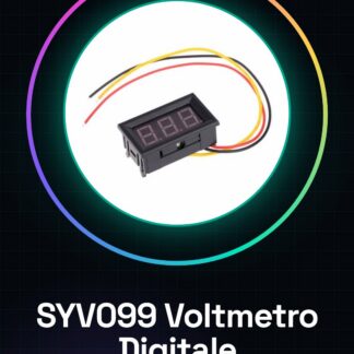 SYV099 0-99.9V Alimentatore 4.0-30V Digitale Voltmetro 3 Fili con Protezione Polarità Inversa per Arduino