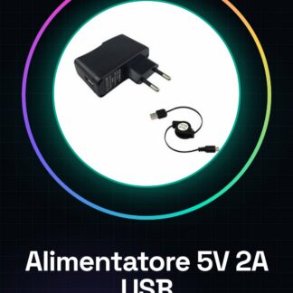 5V 2A Alimentatore EU per Raspberry PI con cavo USB