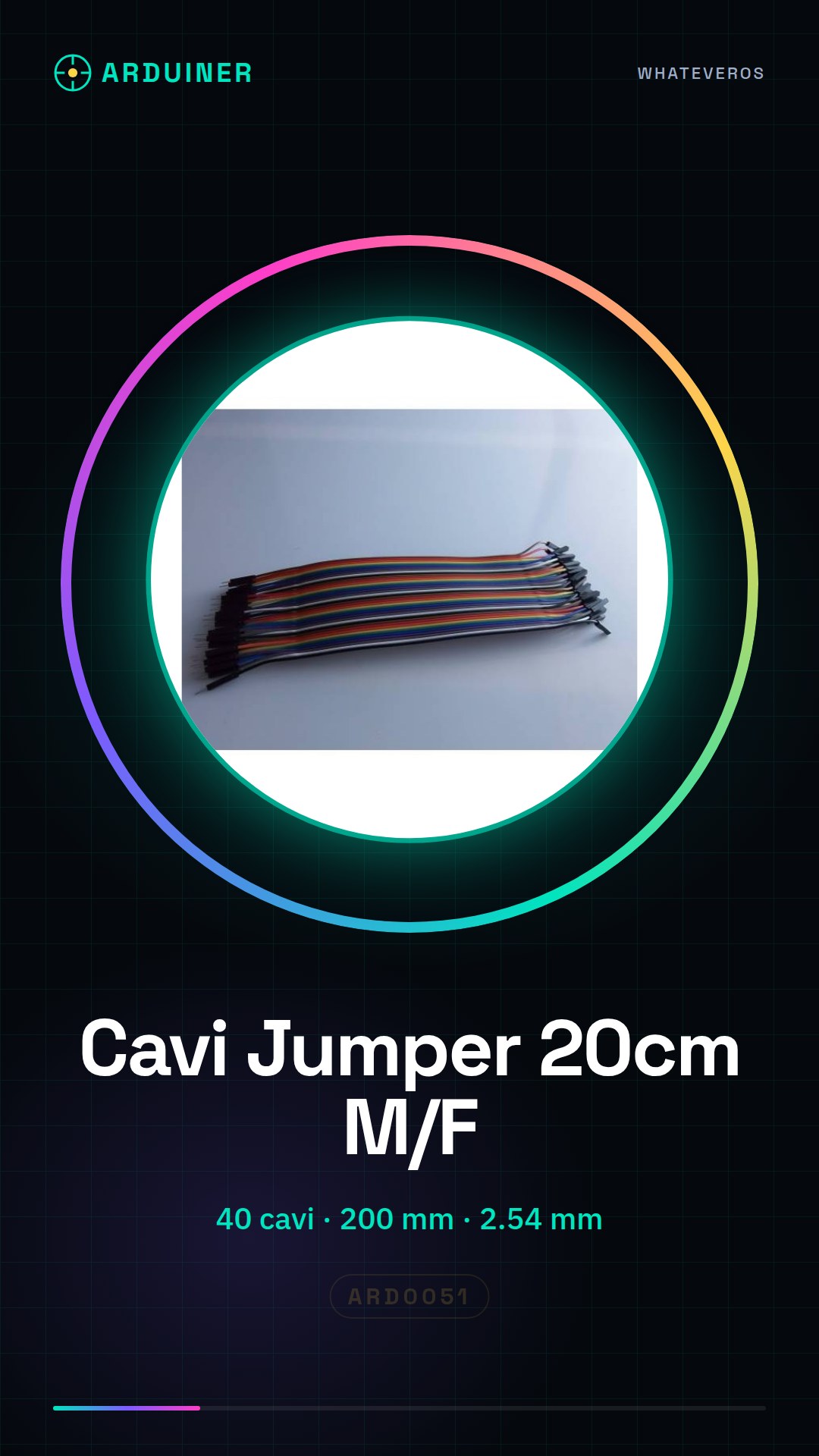40 20cm Male-Female Jumper Wires for Arduino