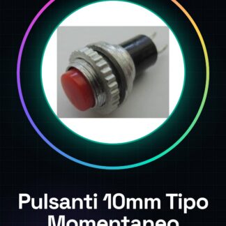 4 Pezzi Pulsanti Tipo Momentaneo da Pannello Diametro: 10mm