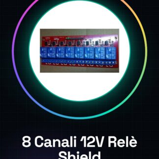 8 Canali 12V Relè Shield Modulo per Arduino ARM PIC AVR DSP SRD-12VDC-SL-C New