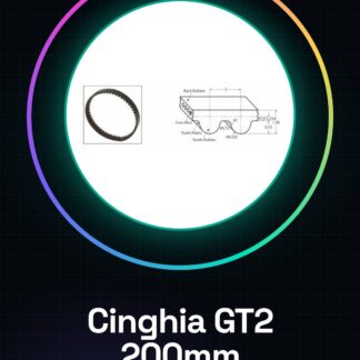 Cinghia Chiusa GT2 Passo 2mm Larghezza 6mm Lunghezza 200mm