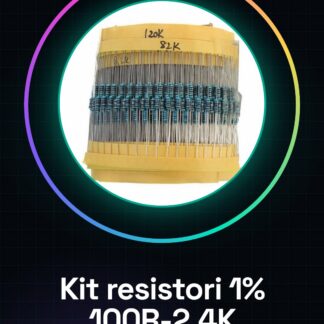 Kit di resistori a film metallico 1% Kit 100R-2.4K, 10 pezzi di 27 tipi: 100R, 120R, 150R, 180 ?, 200 ?, 220 ?, 240?, 270?, 300?