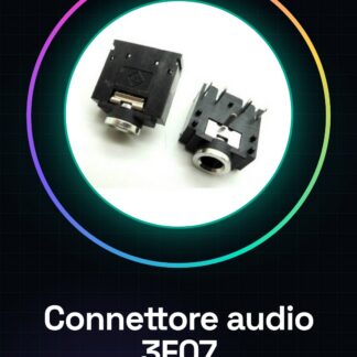3 Pezzi Connettore audio 3F07 dual-channel per jack 3.5mm jack cuffie microfono 5 piedini