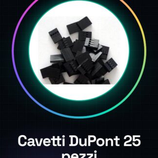 25 pezzi DuPont 4p testa DuPont, Spaziatura 2.54MM, guscio in plastica DuPont, tappi
