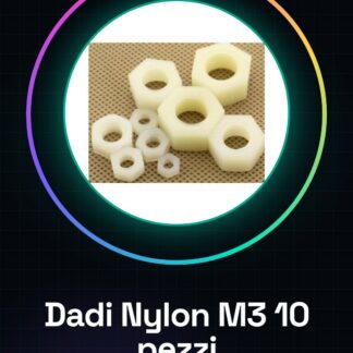 10 pezzi Dadi in nylon M3