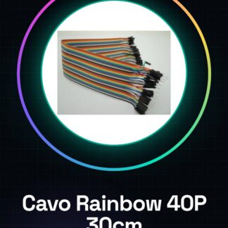 30CM Rainbow Cavo 40P Maschio to Femmina