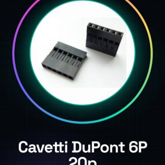 20 Pezzi 6P testa DuPont, scocca in plastica DuPont 2.54MM Spaziatura, tappi