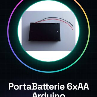 6 x AA Case Porta Batterie Plug Alimentazione per Arduino