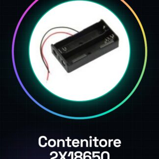 2X18650 contenitore batterie
