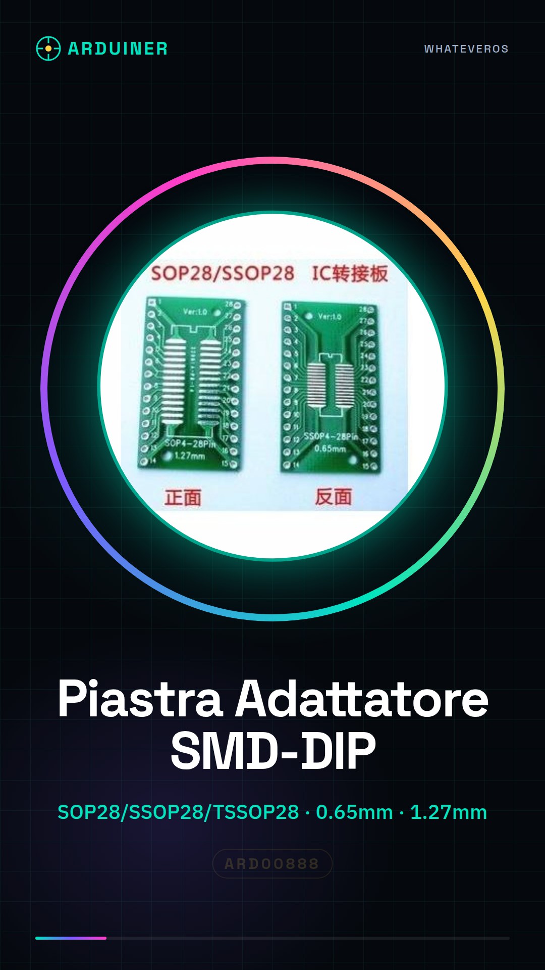 2 Pieces SOP28 SSOP28 TSSOP28 SMD to DIP 0.65 DIP 1.27mm Adapter Board