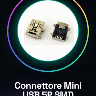 5 Pezzi Connettore Mini USB Femmina socket 5P SMD