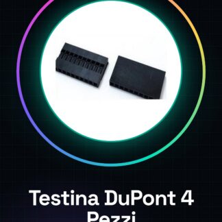 Testina DuPont 4 Pezzi, passo 10P 2.54mm Spina DuPont con guscio in plastica