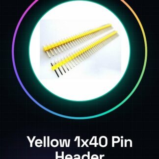 4 Pezzi Yellow 1*40 2.54 in rame placcato in oro, Maschio pin header