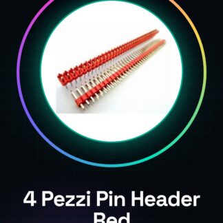 4 Pezzi Red 2*40 2.54 in rame placcato in oro, Maschio pin header
