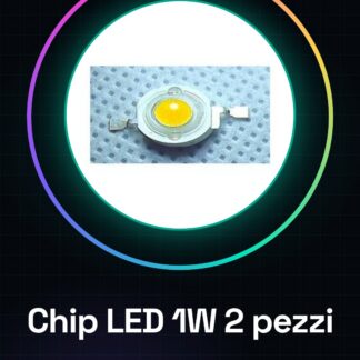 2 pezzi Chip Led 1W, 350MA, 3.2v-3.4v, bianco brillante 6000K-6500K, bianco caldo 3000K-3500K, 100-110 lm quattro fili d'oro 1,2