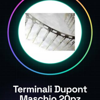20 Pezzi Terminali in Metallo Dupont Maschio a Crimpare