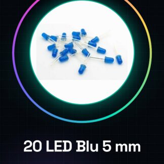 20 Pezzi Led BLU - BLU 5 mm Diodos a emissione luminosa a LED super luminoso standard