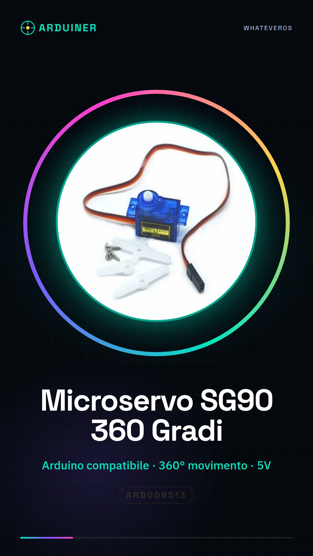 Microservo SG90 360° Arduino Compatible