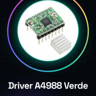 Driver A4988 Vert avec Dissipateur pour Motors à Étape pour Imprimantes 3D et CNC