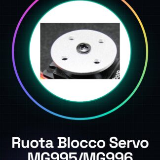 Ruota in metallo per bloccaggio servo motore MG995 MG996