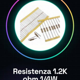 50 Pezzi Resistenza 1.2K ohm 1200 ohm 1/4w 1/4 w 5%