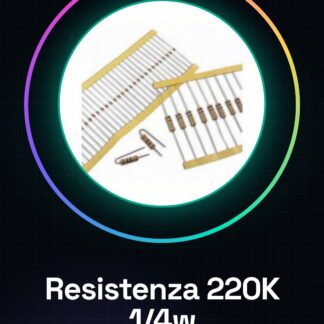 50 Pezzi Resistenza 220K ohm 220000 ohm 1/4w 1/4 w 5%