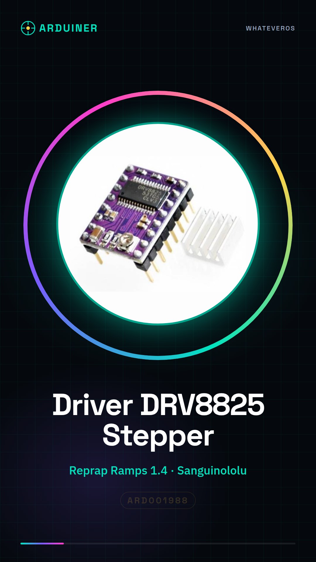DRV8825 Driver for Stepper Motors Compatible with Reprap Ramps 1.4 Sanguinololu Pololu