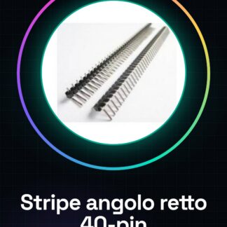 Stripe ad angolo retto piegato 2 pezzi Maschio 2.0MM 1 * 40pins