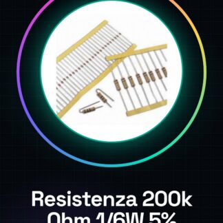 50 Pezzi Resistenza 200000 ohm 200k ohm 1/6w 1/6 w 5%