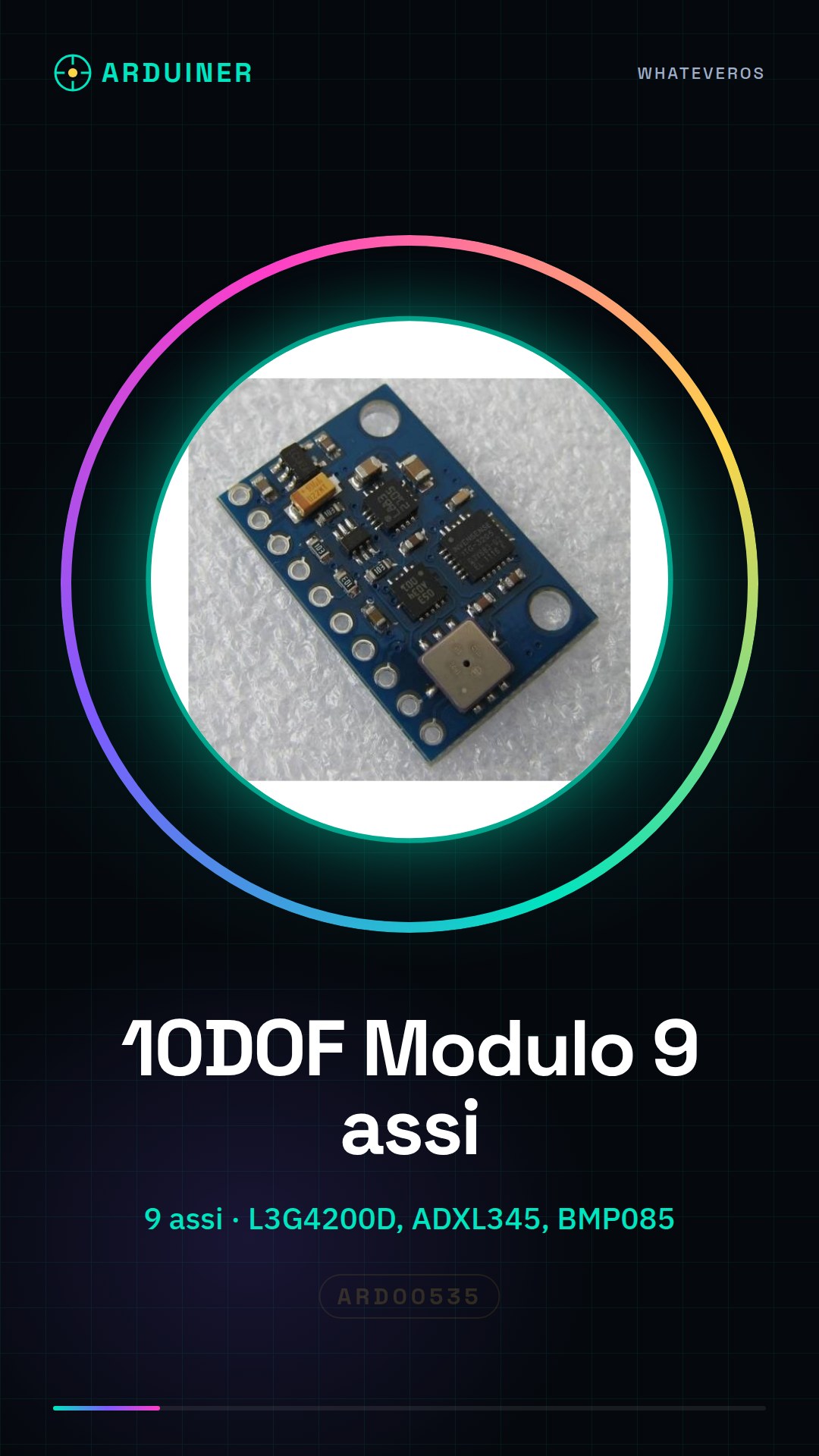 10DOF 9-Axis Gyroscope Accelerometer Magnetometer Pressure Module L3G4200D ADXL345 HMC5883L BMP085