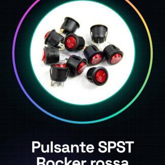 AC 6A / 250 V Luce rossa accesa spento bottone SPST rodada Dot Boat Car Auto Rocker Pulsante