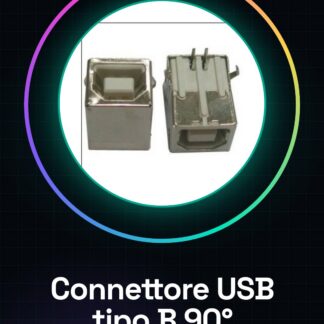 4 Pezzi Connettore Socket USB tipo B USB Femmina 90 gradi piegato