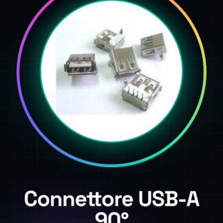 6 Pezzi Connettore Femmina tipo USB-A socket piegato 90 gradi