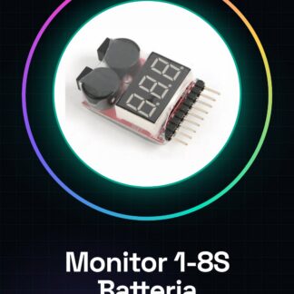 1-8S Monitor Batterie Indicatore di Tensione con Buzzer Allarme per batterie Litio LIPO