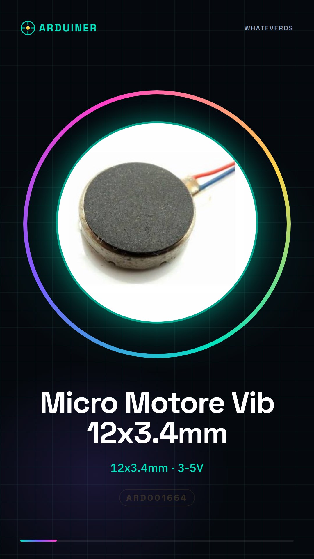 Micro moteur de vibration de petite taille 12*3.4mm pour téléphones et jouets