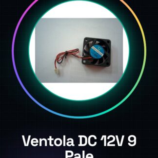 Ventola di raffreddamento DC senza spazzole 9 pale 12V 0,06A 40x40x10mm 4010S