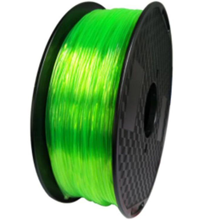 Filamento PETG 1.75mm 1KG Verde Trasparente Alta Qualità Consumabili per Stampanti 3D