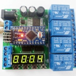 Scheda di espansione mini relè Pro a 4 canali / relè di ritardo multifunzione fai-da-te / dispositivo di temporizzazione alimentazione PLC