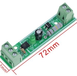 Modulo fotoaccoppiatore 220 V CA a 1 canale / isolamento fotoaccoppiatore 220 V / rilevamento tensione 220 V può essere collegato al PLC