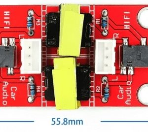 Rumore audio dispositivo scheda di isolamento del rumore di fondo comune / navigazione per auto Eliminazione del filtro audio corrente GPS / anti-interferenza AUX