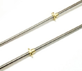 Vite T8-2-D8, diametro vite 8 mm, passo 2 mm lunghezza vite 400 mm