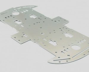 Piattaforma metallica per auto robot fai-da-te a 4 ruote in alluminio