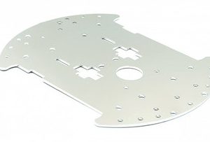 Piattaforma in alluminio con pavimento in metallo per auto robot fai-da-te rotondo