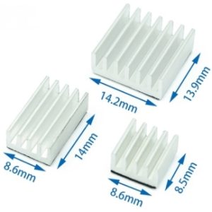 Silver Aluminum Heatsink 4pcs/set for Raspberry PI 4B dissipatori