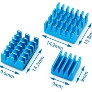 Blue Aluminum Heatsink 3pcs/set for Raspberry PI 4B