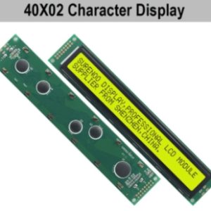 Schermo LCD 40X2 4002 caratteri Modulo LCD Giallo Verde con retroilluminazione a LED 182X33,5 MM