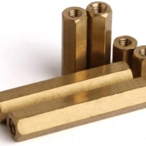 2 Pezzi M6 * Cilindro esagonale in ottone da 15 mm Femmina / Femmina